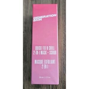 Mask Generation Skin Quick Fix N Chill 2 in 1 Mask + Scrub Exfoliant 1.7 oz NEW